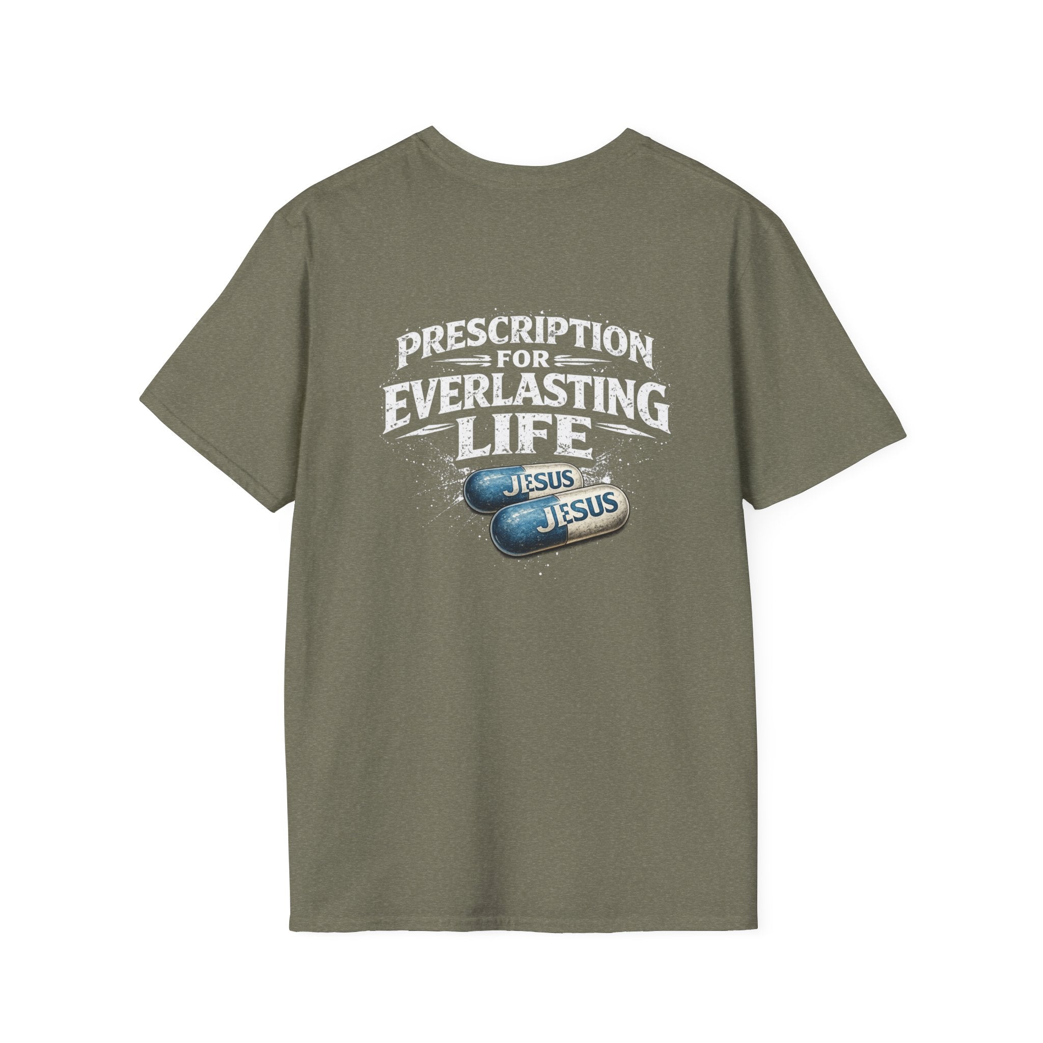 T-Shirt — 'The Only Prescription for Happiness: Jesus' Graphic Tee
