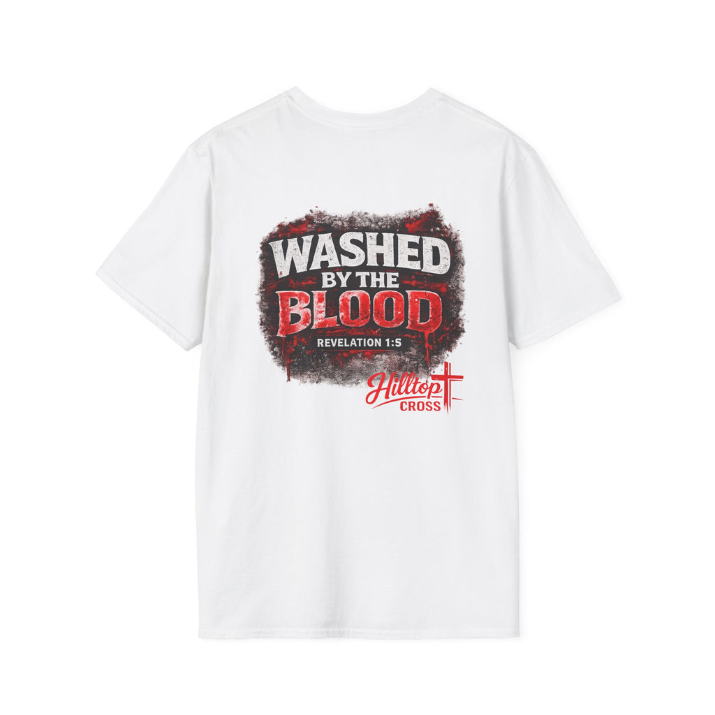 Washed By The Blood T-Shirt — Revelation 1:5 Christian Faith Shirt