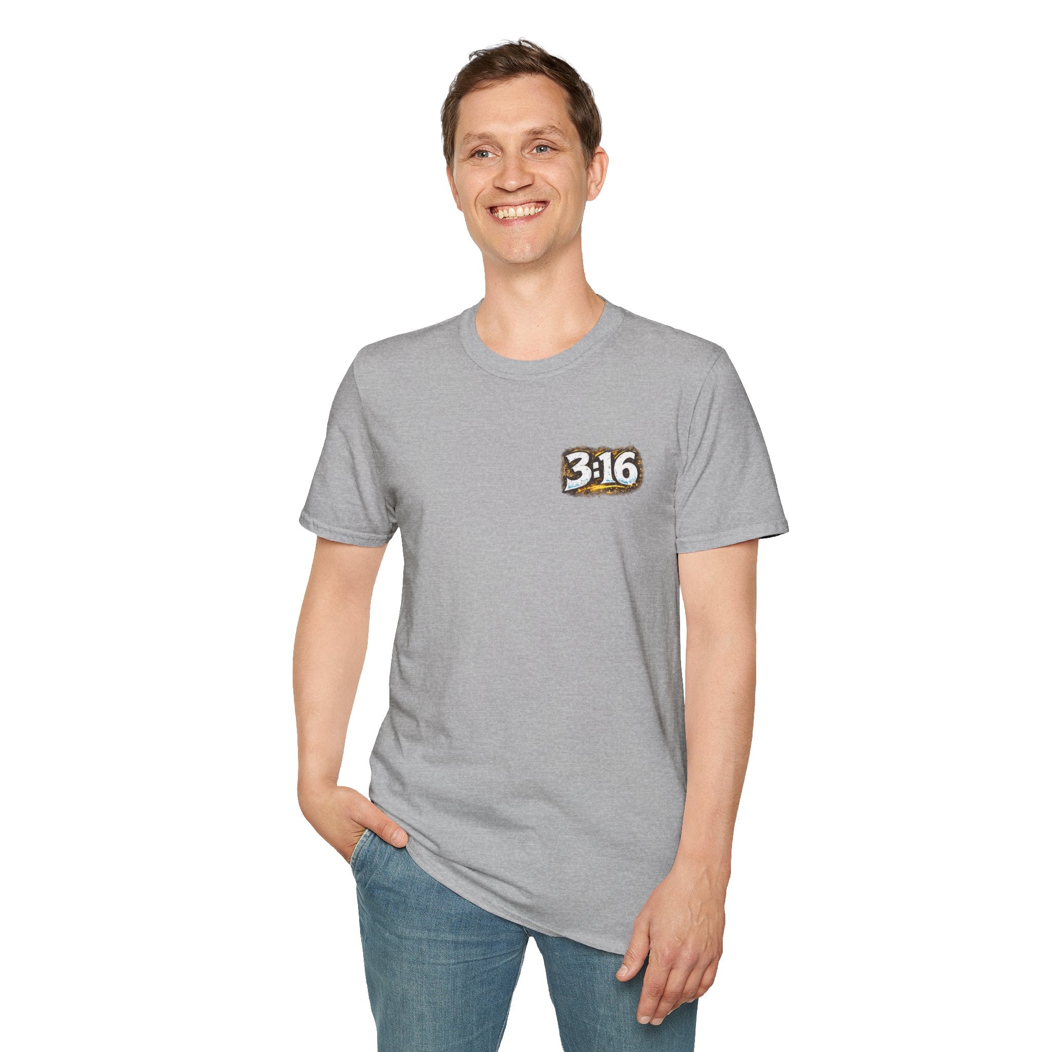 3:16 Christian T-Shirt — “Jesus Gave the Devil the Stone Cold Stunner” Graphic Tee
