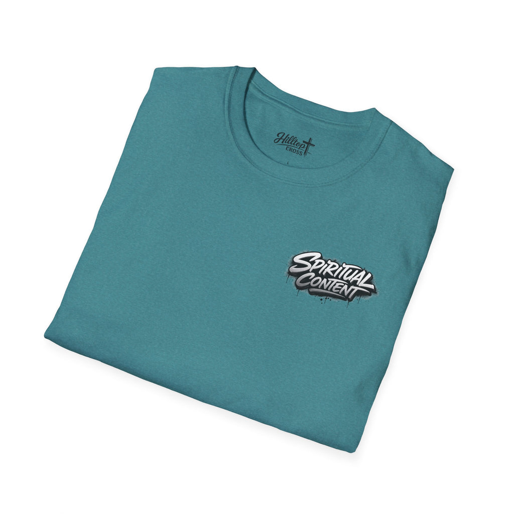 Christian T-Shirt — "Jesus Advisory: Spiritual Content" Graphic Tee