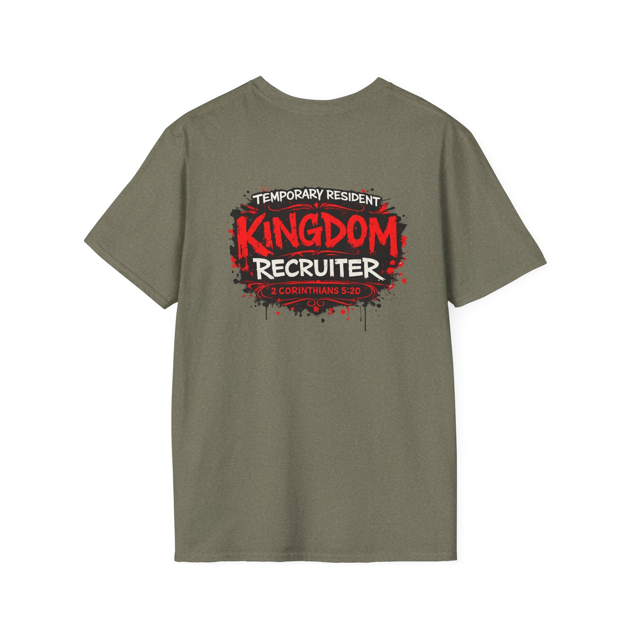 Kingdom Recruiter T-Shirt — “Temporary Resident” Christian Youth Ministry Tee