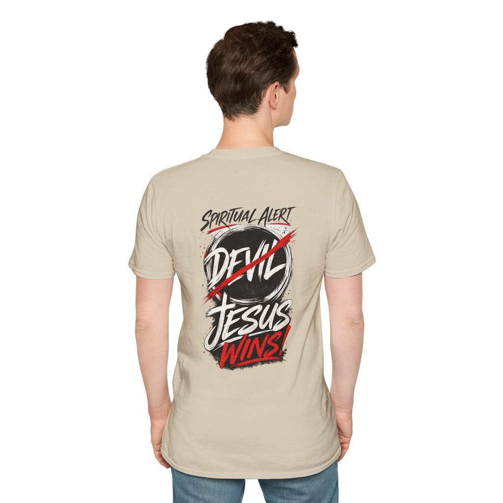 Jesus Wins T-Shirt — Bold Faith Graphic Shirt (No Devil)