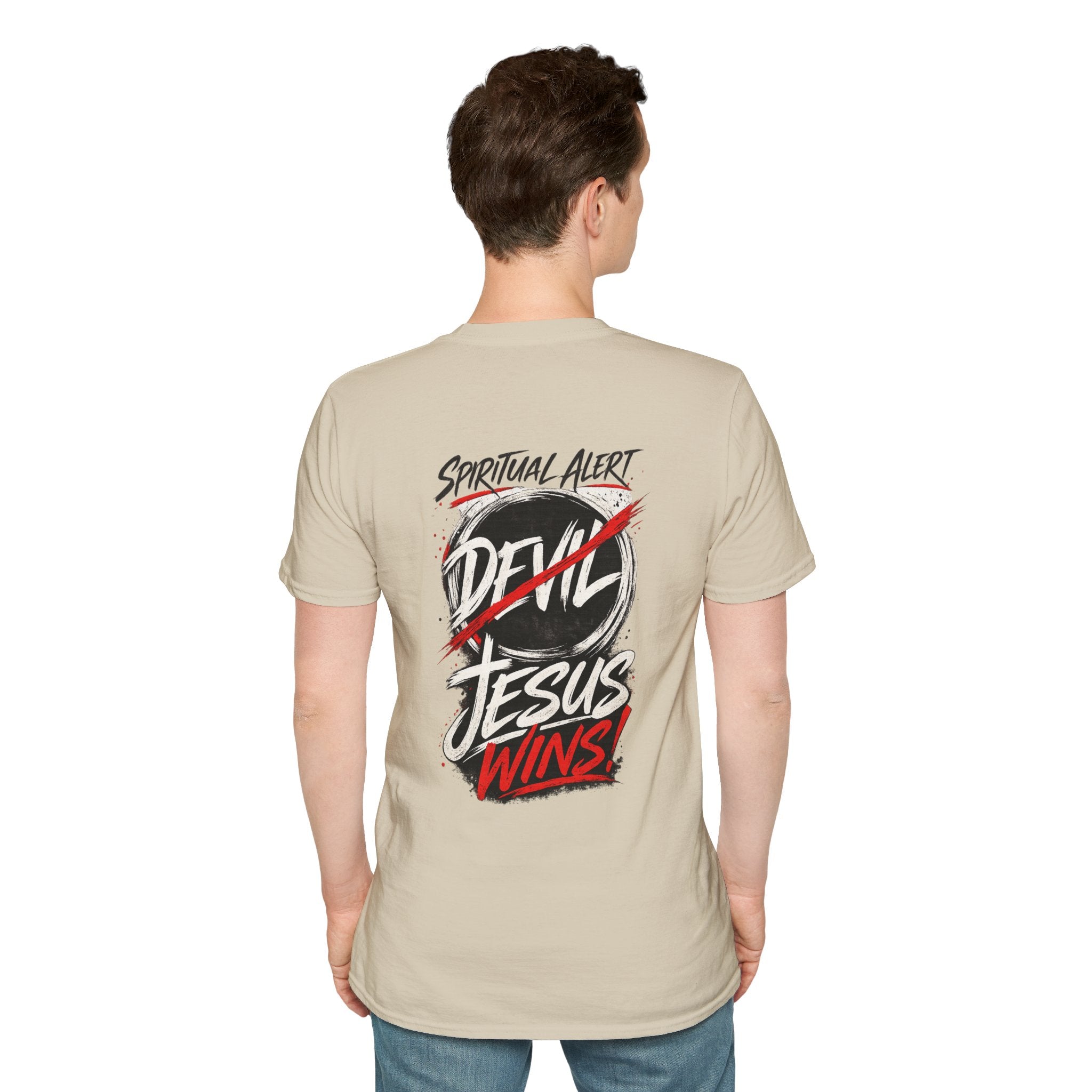 Jesus Wins T-Shirt — Bold Faith Graphic Shirt (No Devil)