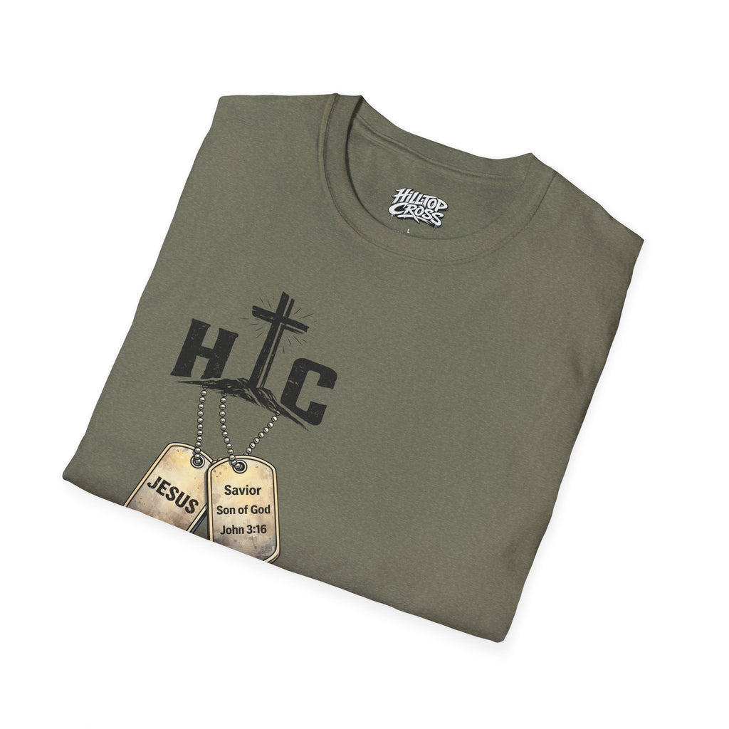 Jesus Got My 6 T-Shirt — Military Camo Christian Graphic Tee