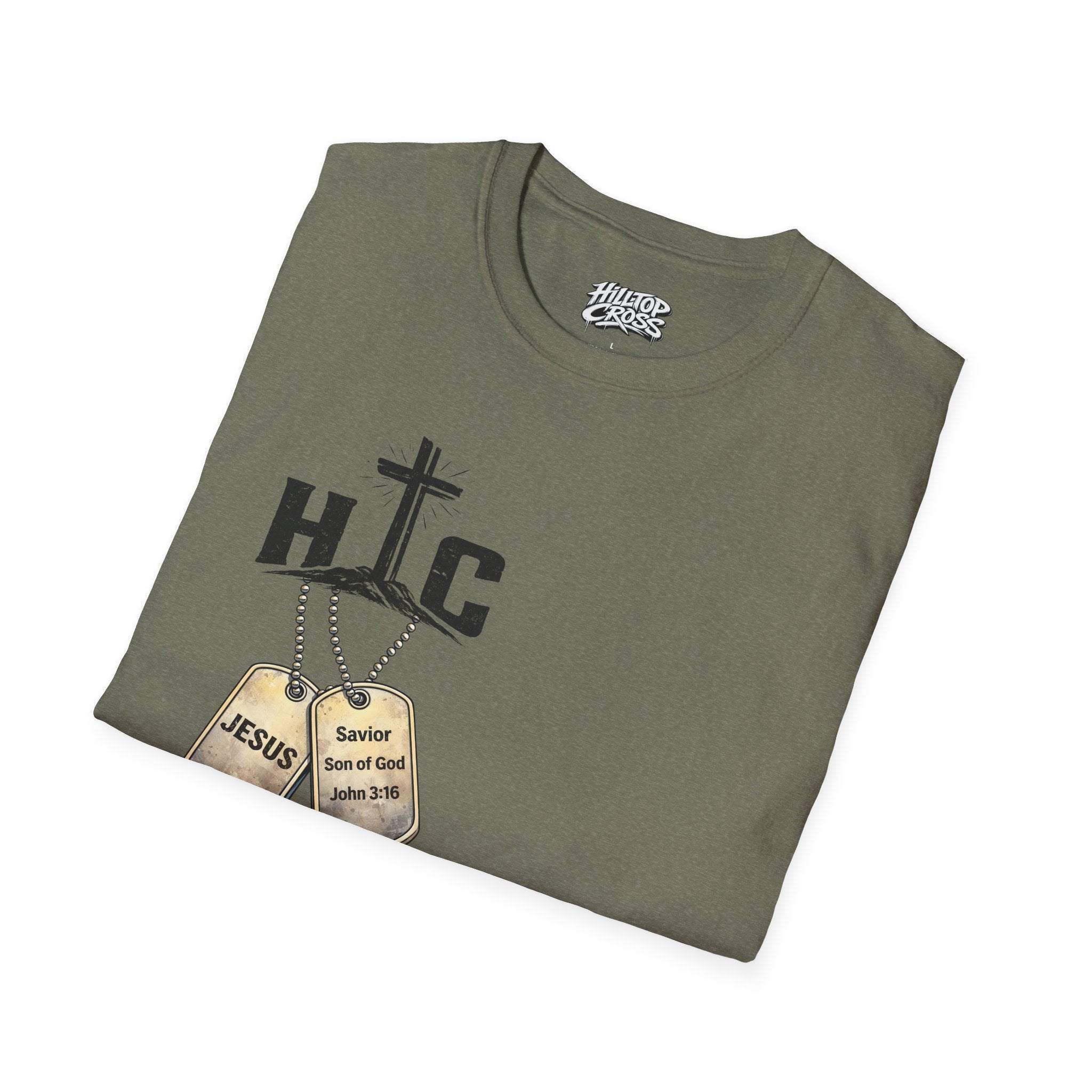 Jesus Got My 6 T-Shirt — Military Camo Christian Graphic Tee