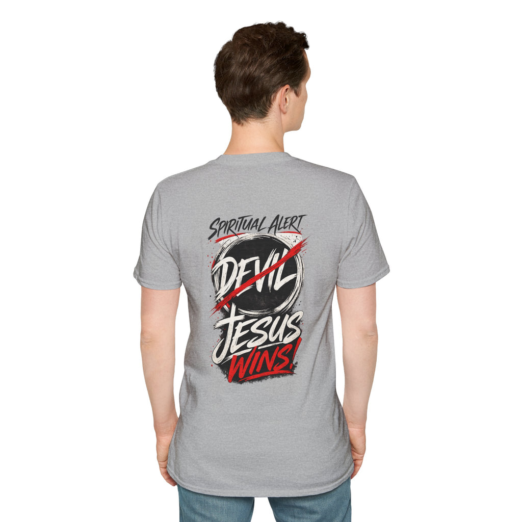 Jesus Wins T-Shirt — Bold Faith Graphic Shirt (No Devil)