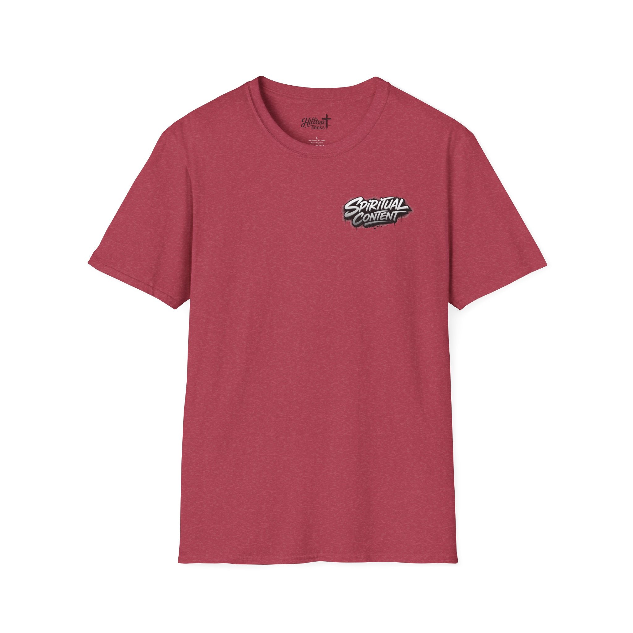 Christian T-Shirt — "Jesus Advisory: Spiritual Content" Graphic Tee