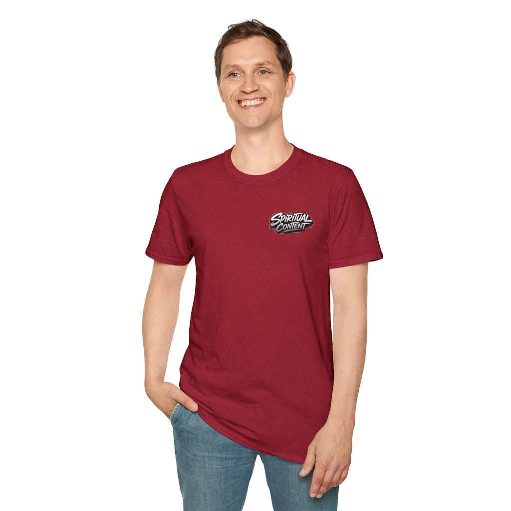 Christian T-Shirt — "Jesus Advisory: Spiritual Content" Graphic Tee