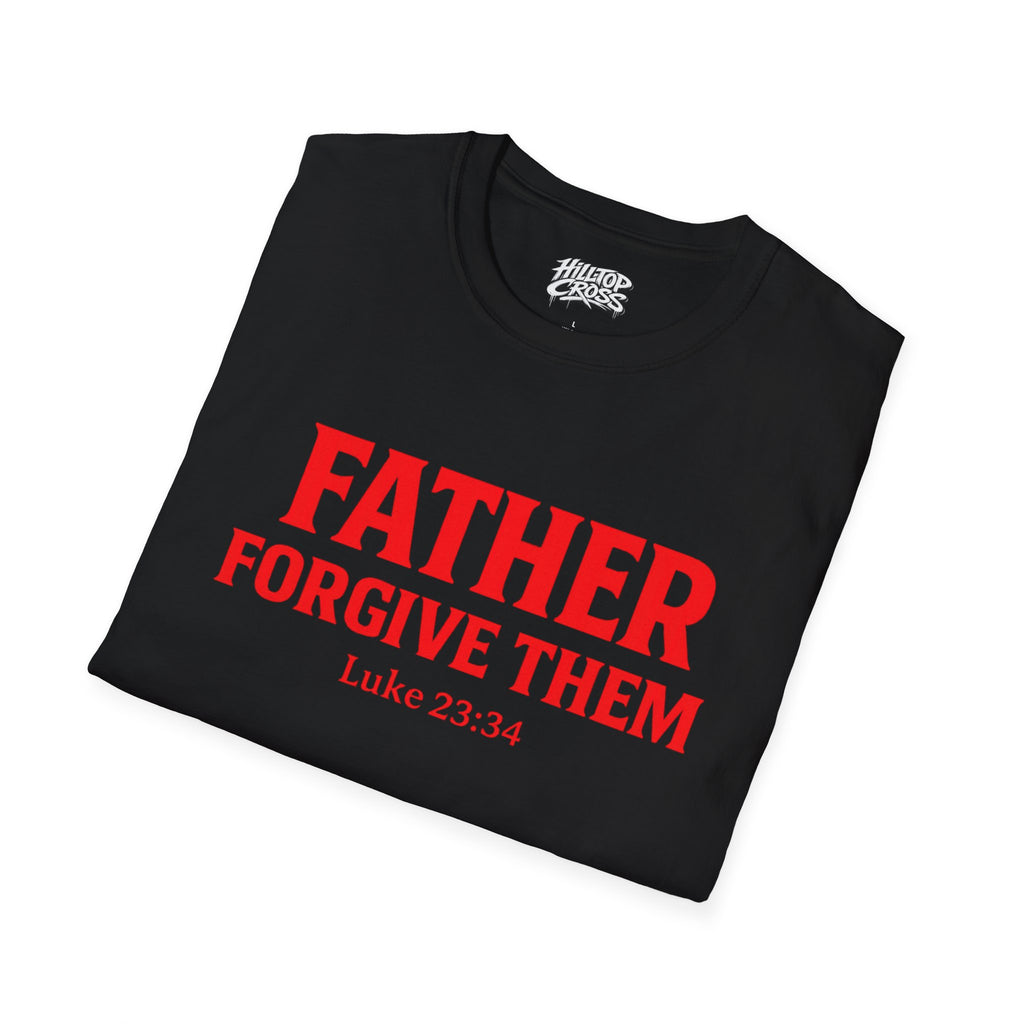 T-Shirt — "Father Forgive Them" Red Letter King Christian Tee