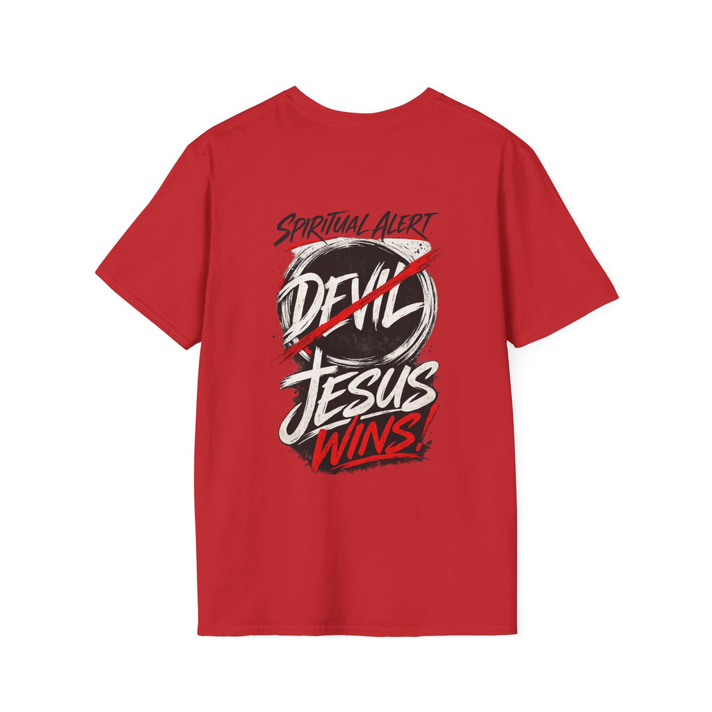 Jesus Wins T-Shirt — Bold Faith Graphic Shirt (No Devil)