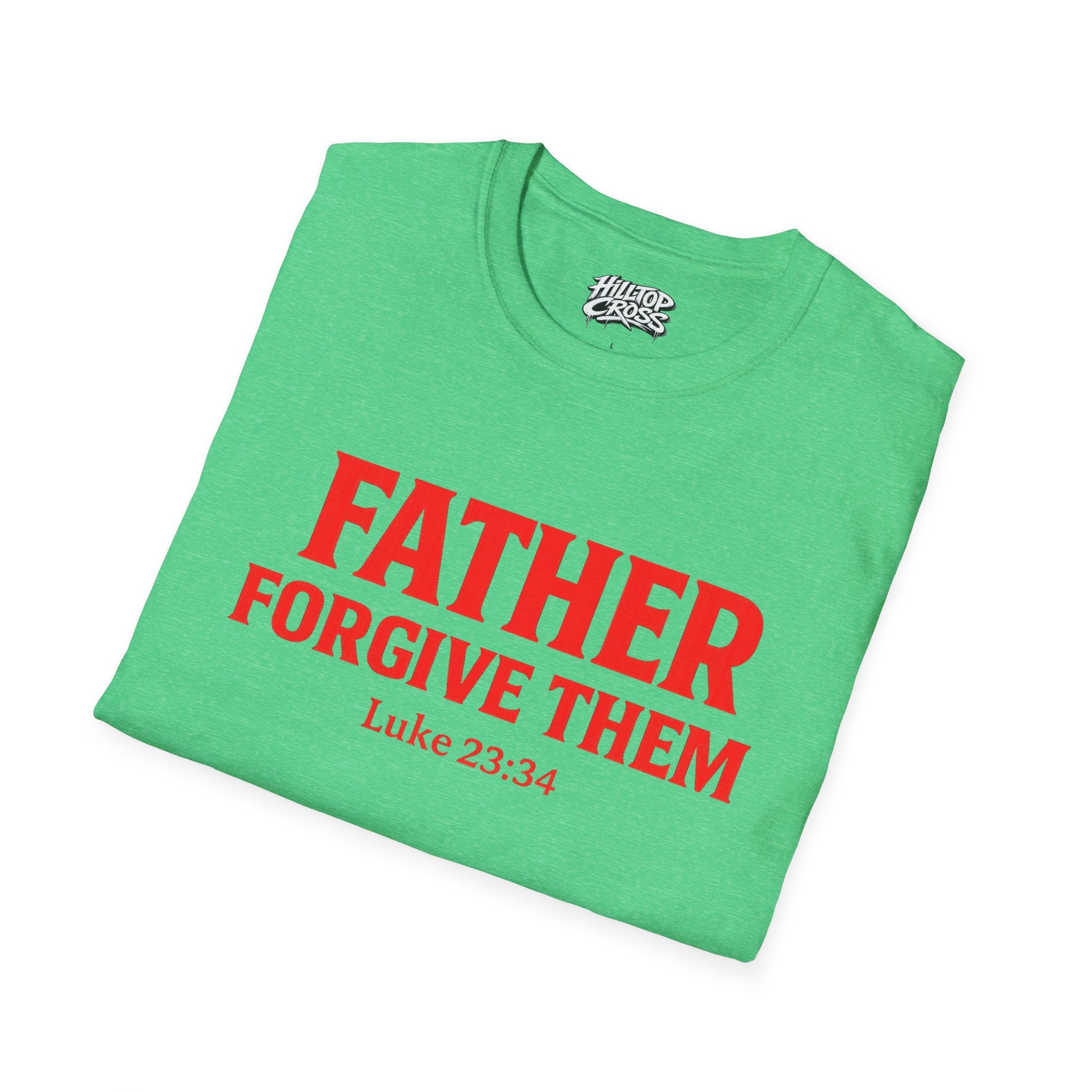 T-Shirt — "Father Forgive Them" Red Letter King Christian Tee