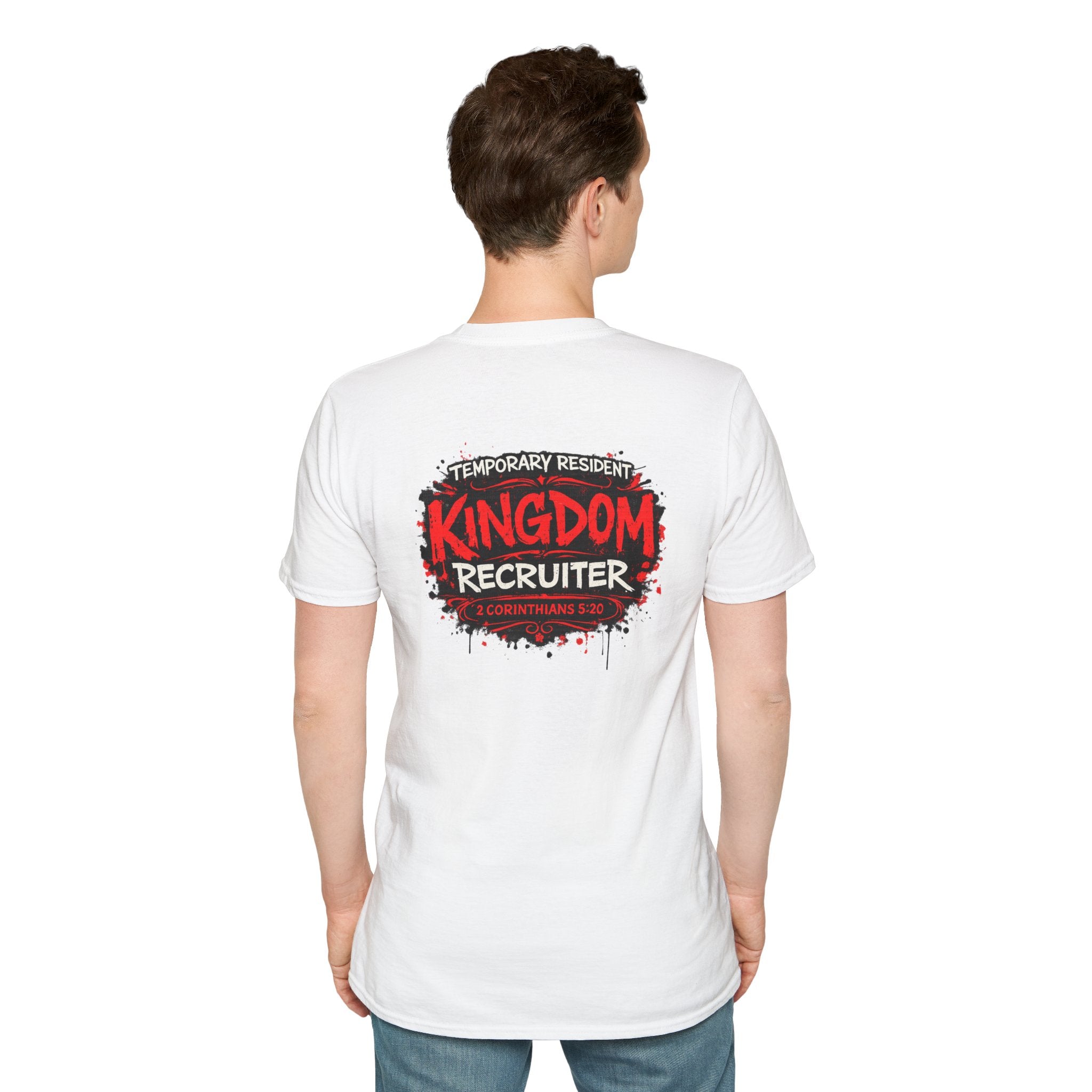 Kingdom Recruiter T-Shirt — “Temporary Resident” Christian Youth Ministry Tee