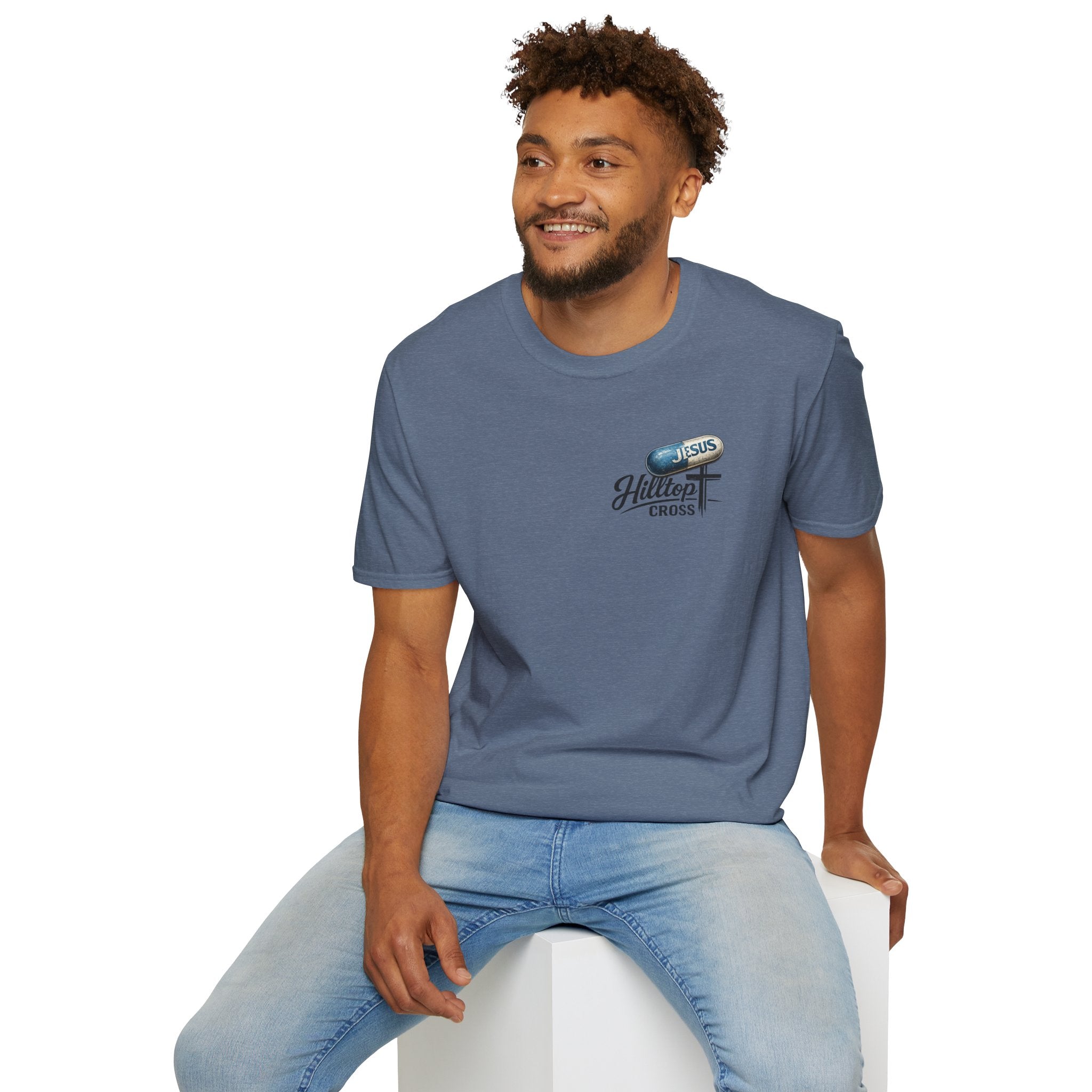 T-Shirt — 'The Only Prescription for Happiness: Jesus' Graphic Tee