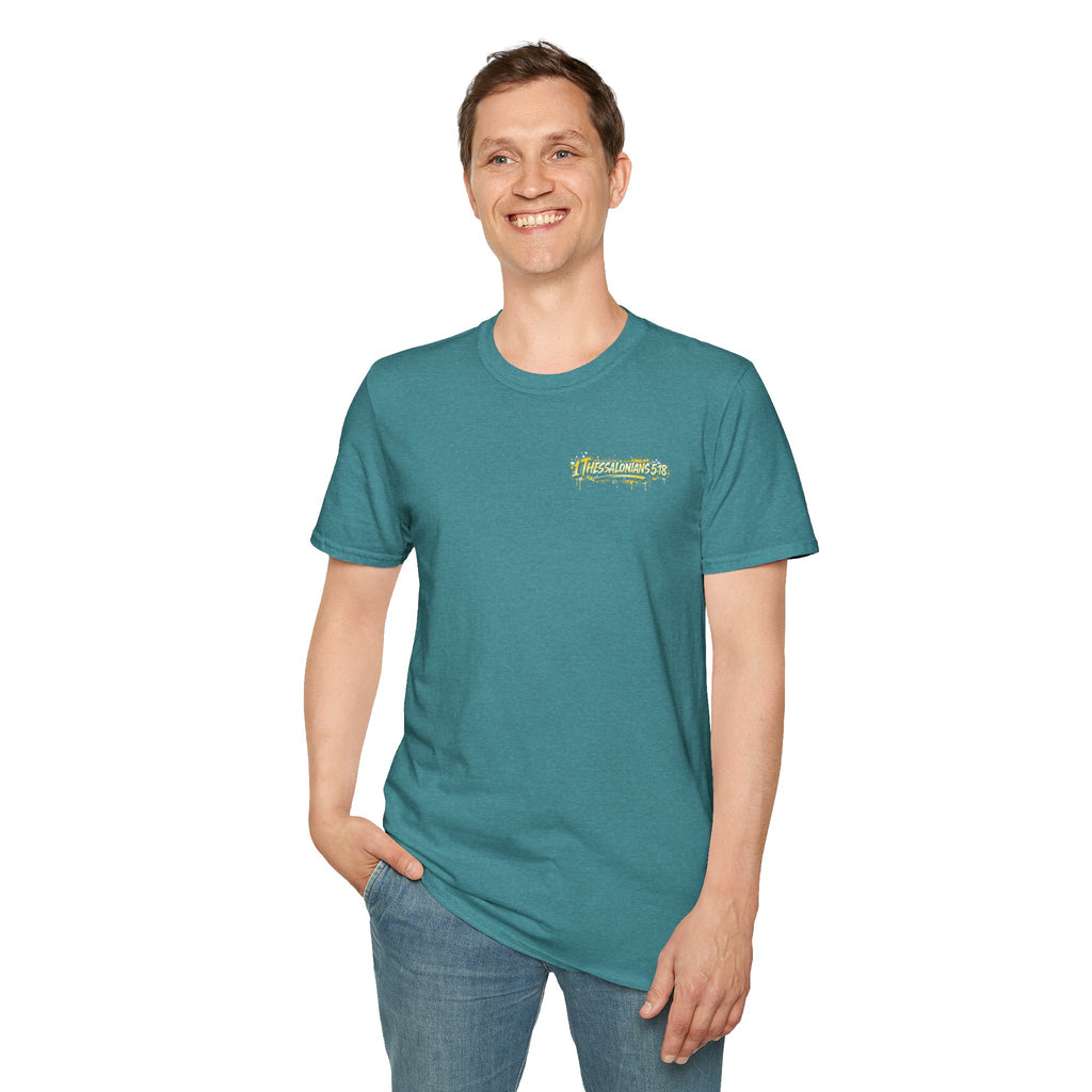 Christian T-Shirt — "In All Things Give Thanks" Church Tee