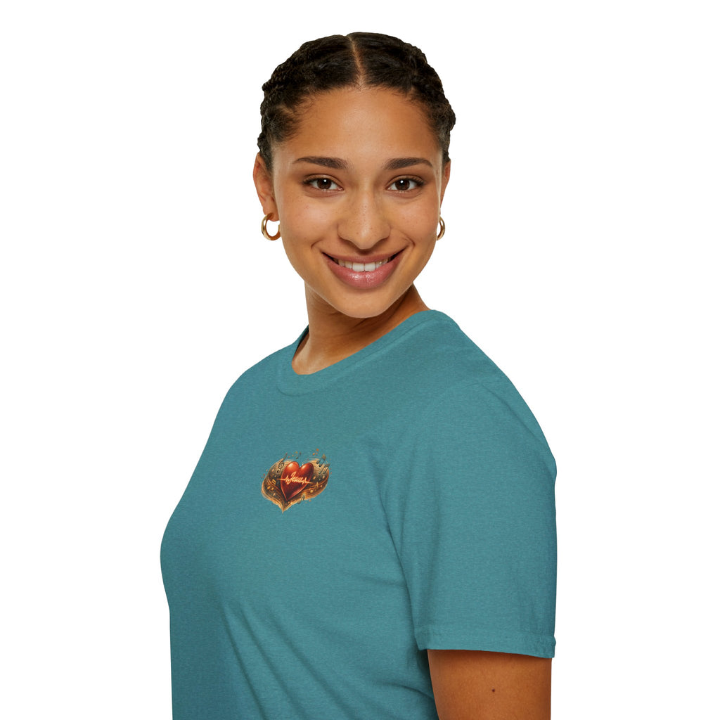 Christian Graphic T-Shirt — "Ridin' With My Jesus Music" Church Truck Cross Design