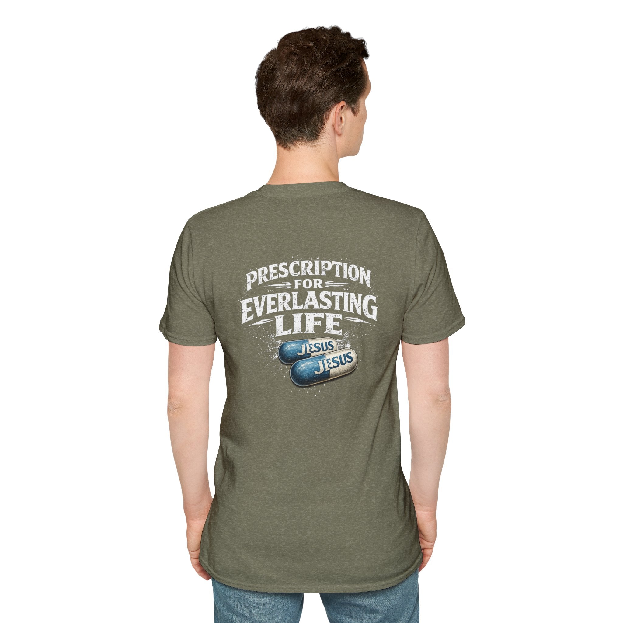 T-Shirt — 'The Only Prescription for Happiness: Jesus' Graphic Tee