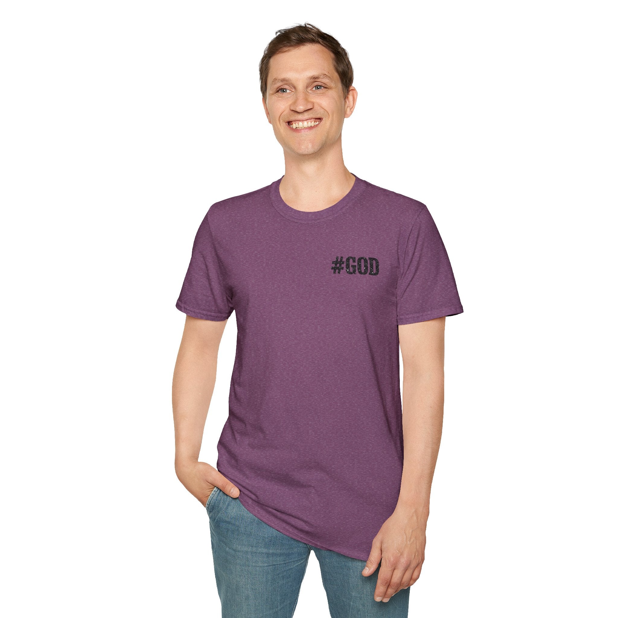 Religious T-Shirt - "2 Genders One God" Matthew 19:4 Church Hilltop Tee