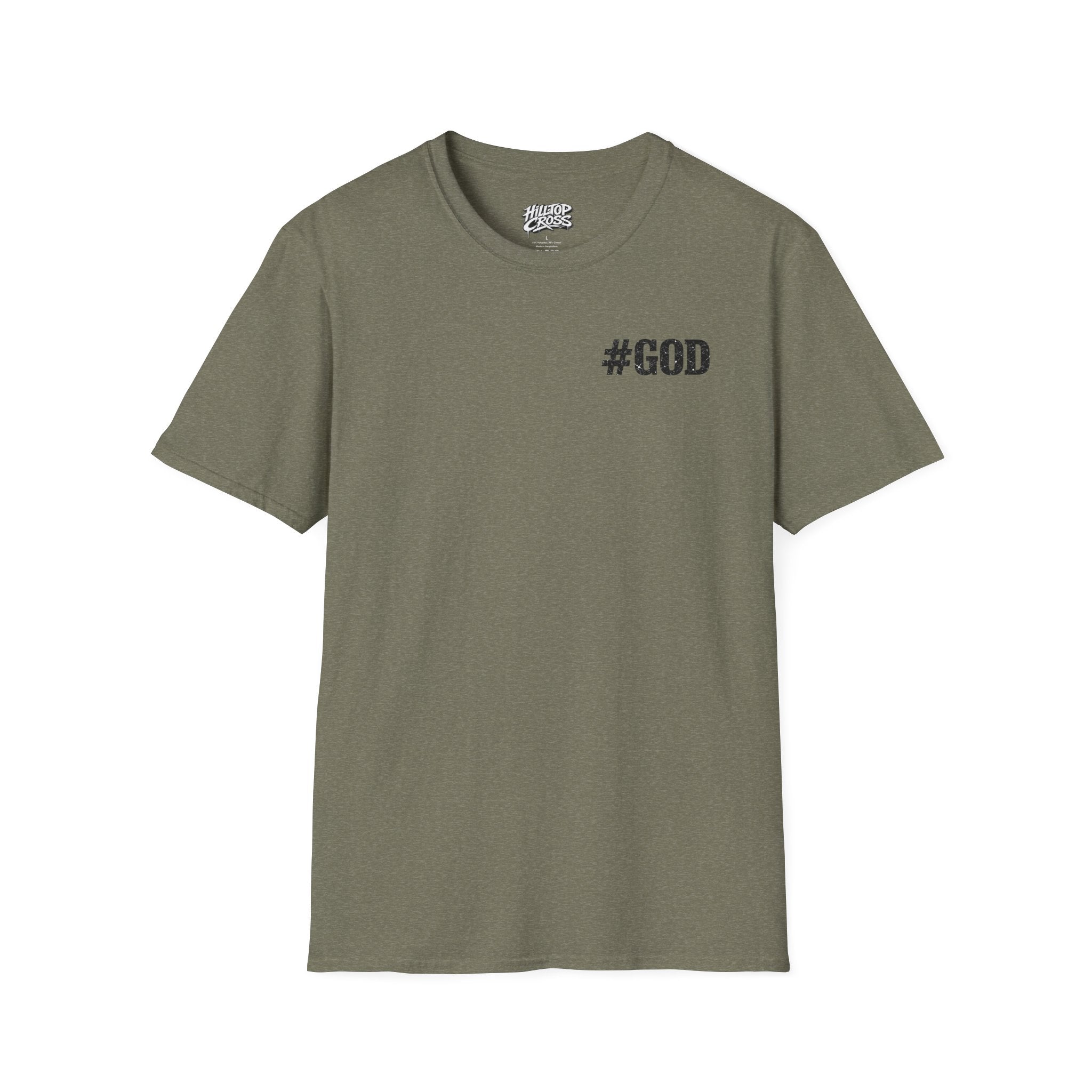 Religious T-Shirt - "2 Genders One God" Matthew 19:4 Church Hilltop Tee