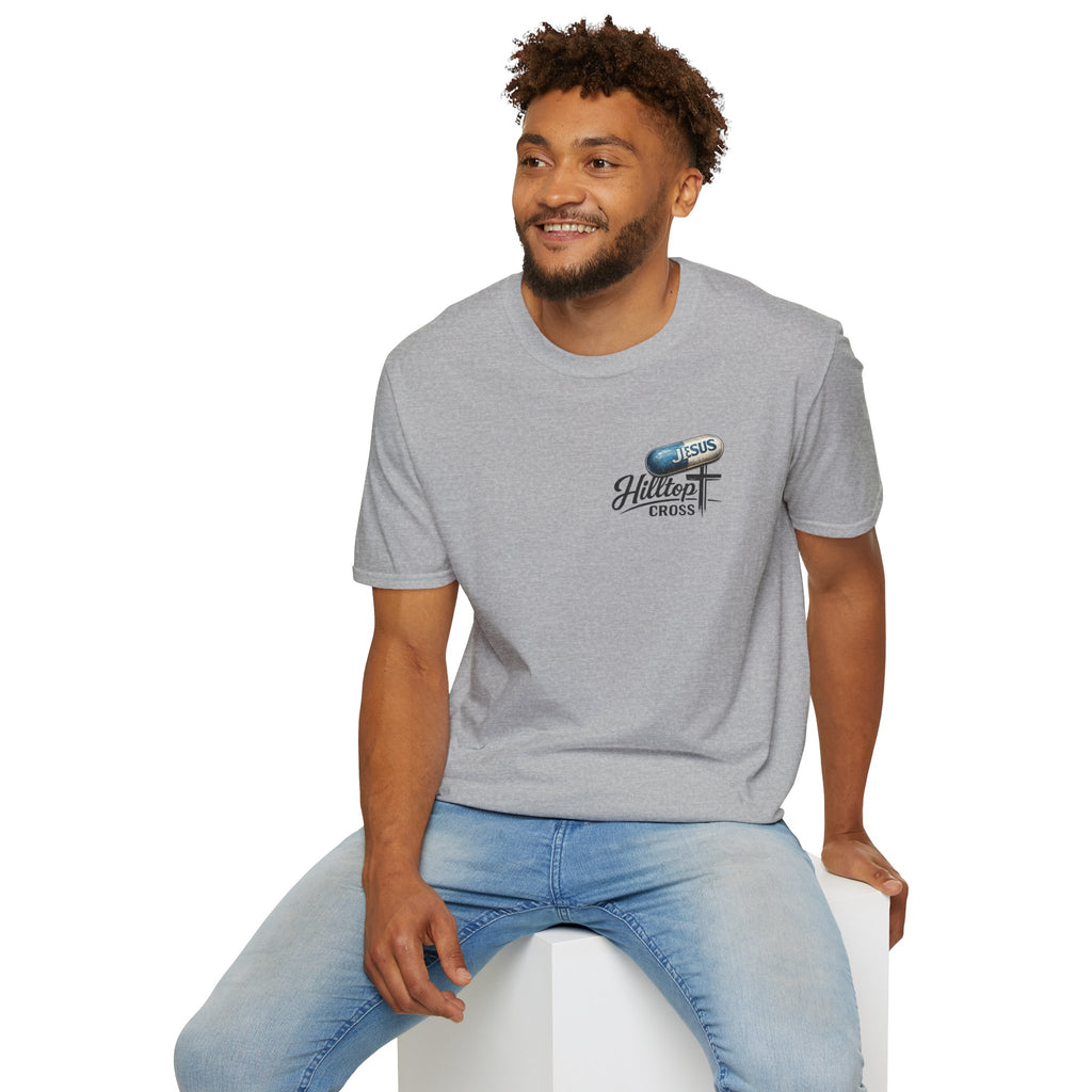 T-Shirt — 'The Only Prescription for Happiness: Jesus' Graphic Tee