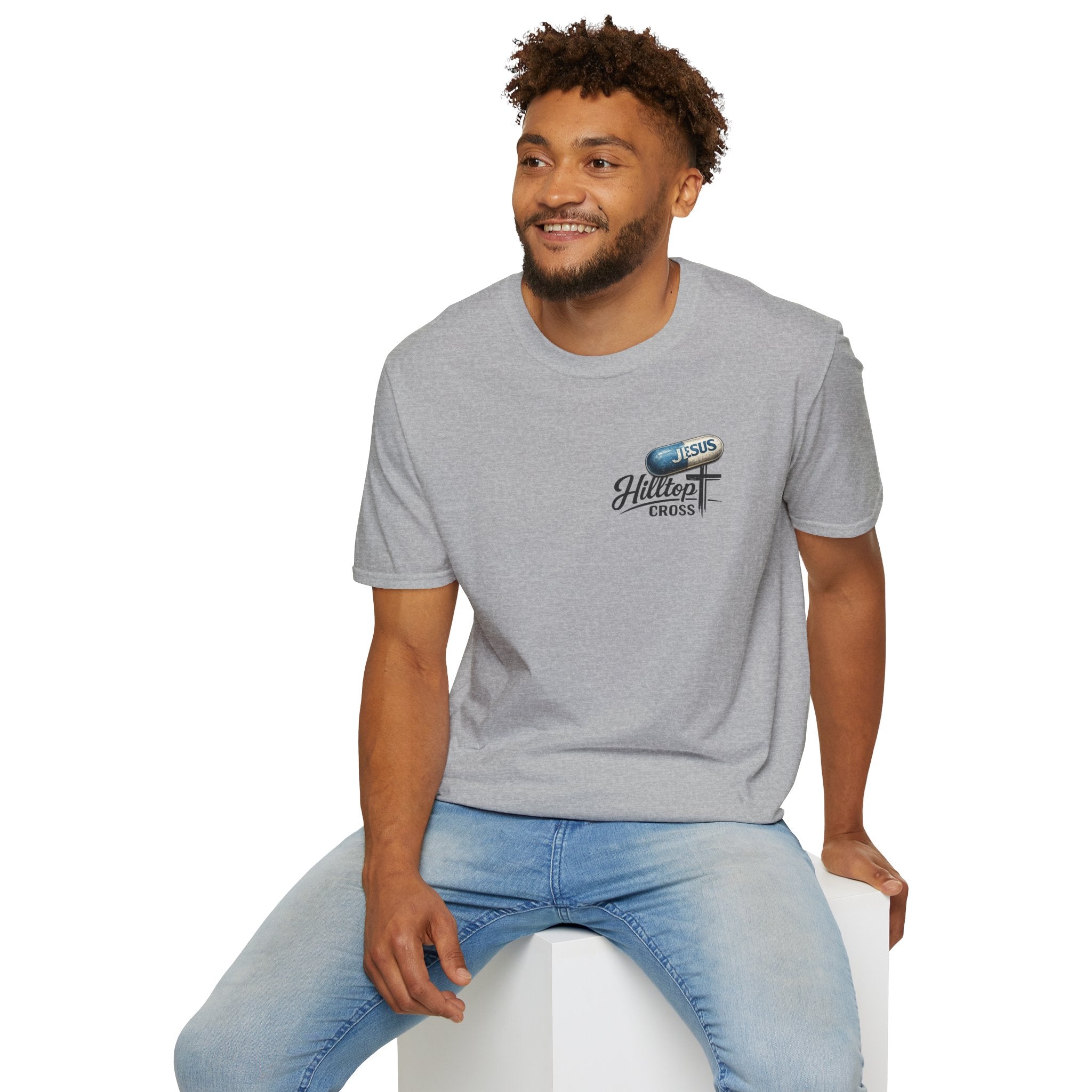 T-Shirt — 'The Only Prescription for Happiness: Jesus' Graphic Tee