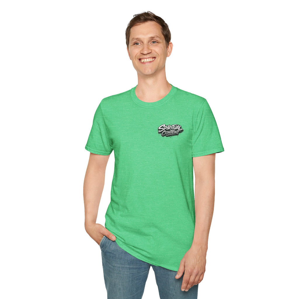 Christian T-Shirt — "Jesus Advisory: Spiritual Content" Graphic Tee