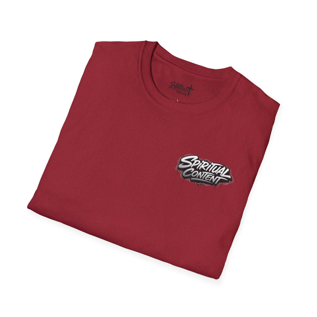 Christian T-Shirt — "Jesus Advisory: Spiritual Content" Graphic Tee
