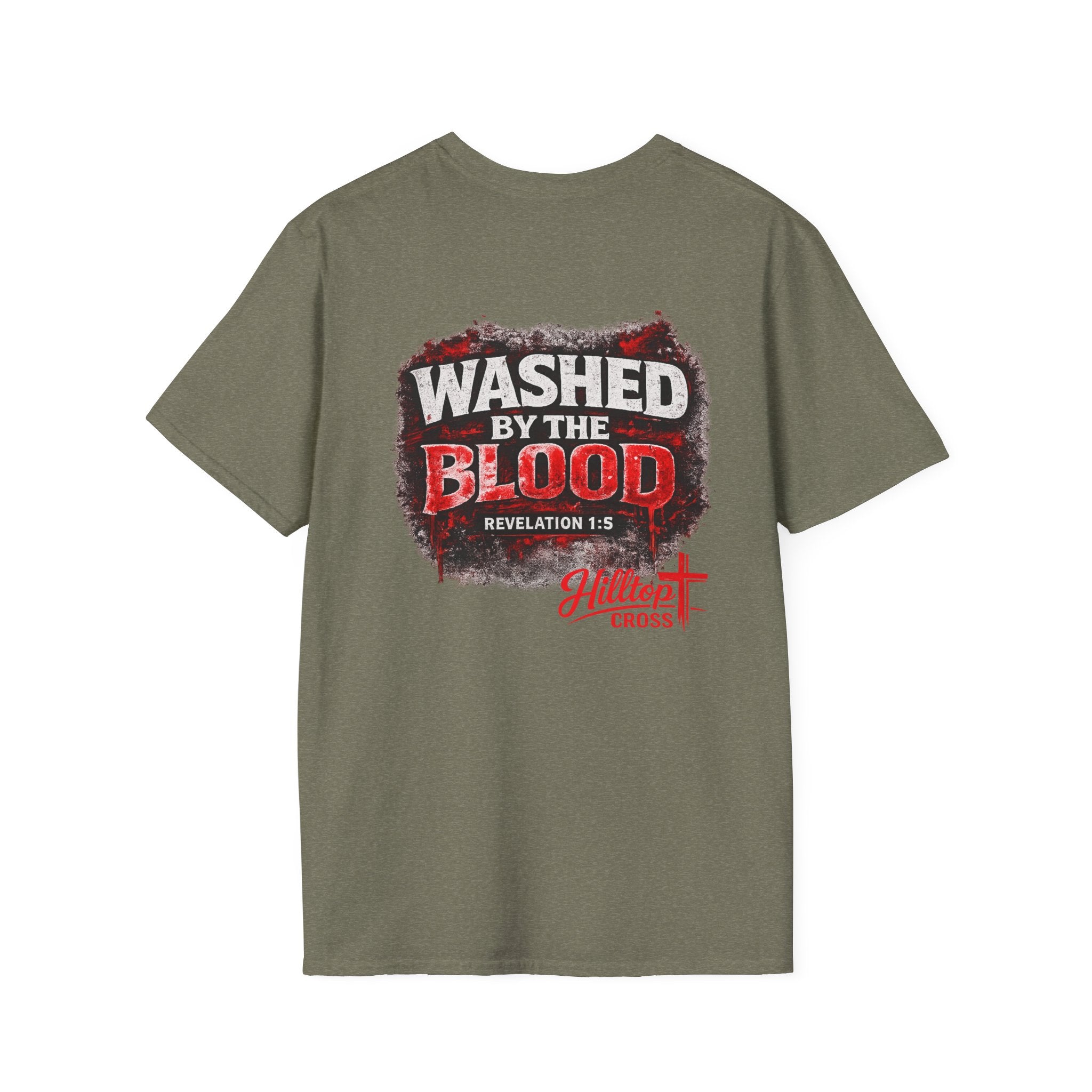 Washed By The Blood T-Shirt — Revelation 1:5 Christian Faith Shirt