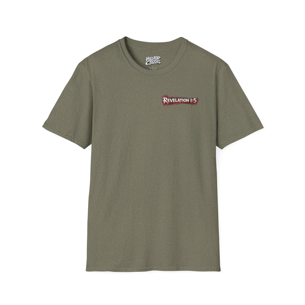 Washed By The Blood T-Shirt — Revelation 1:5 Christian Faith Shirt