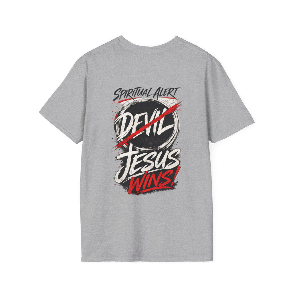 Jesus Wins T-Shirt — Bold Faith Graphic Shirt (No Devil)