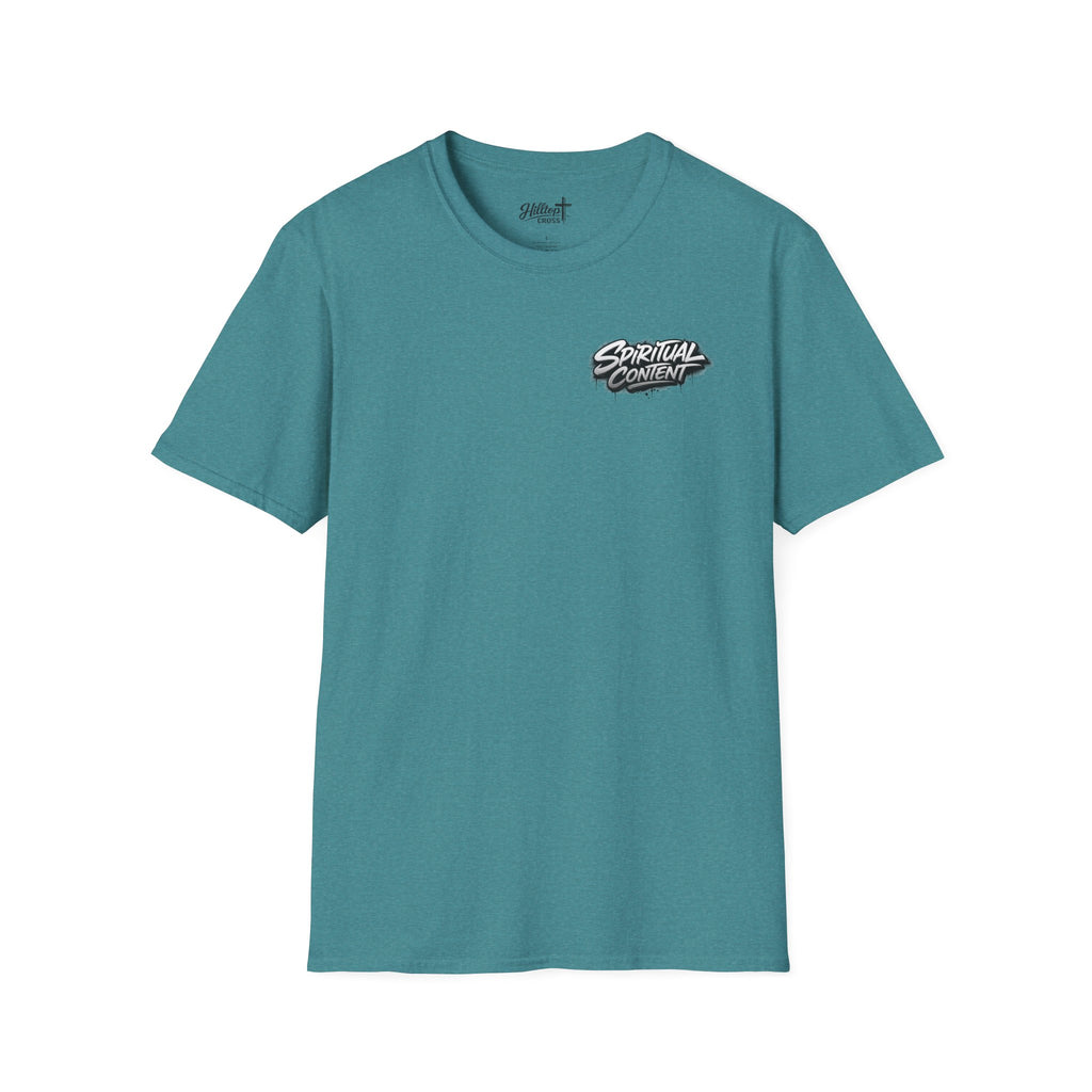 Christian T-Shirt — "Jesus Advisory: Spiritual Content" Graphic Tee